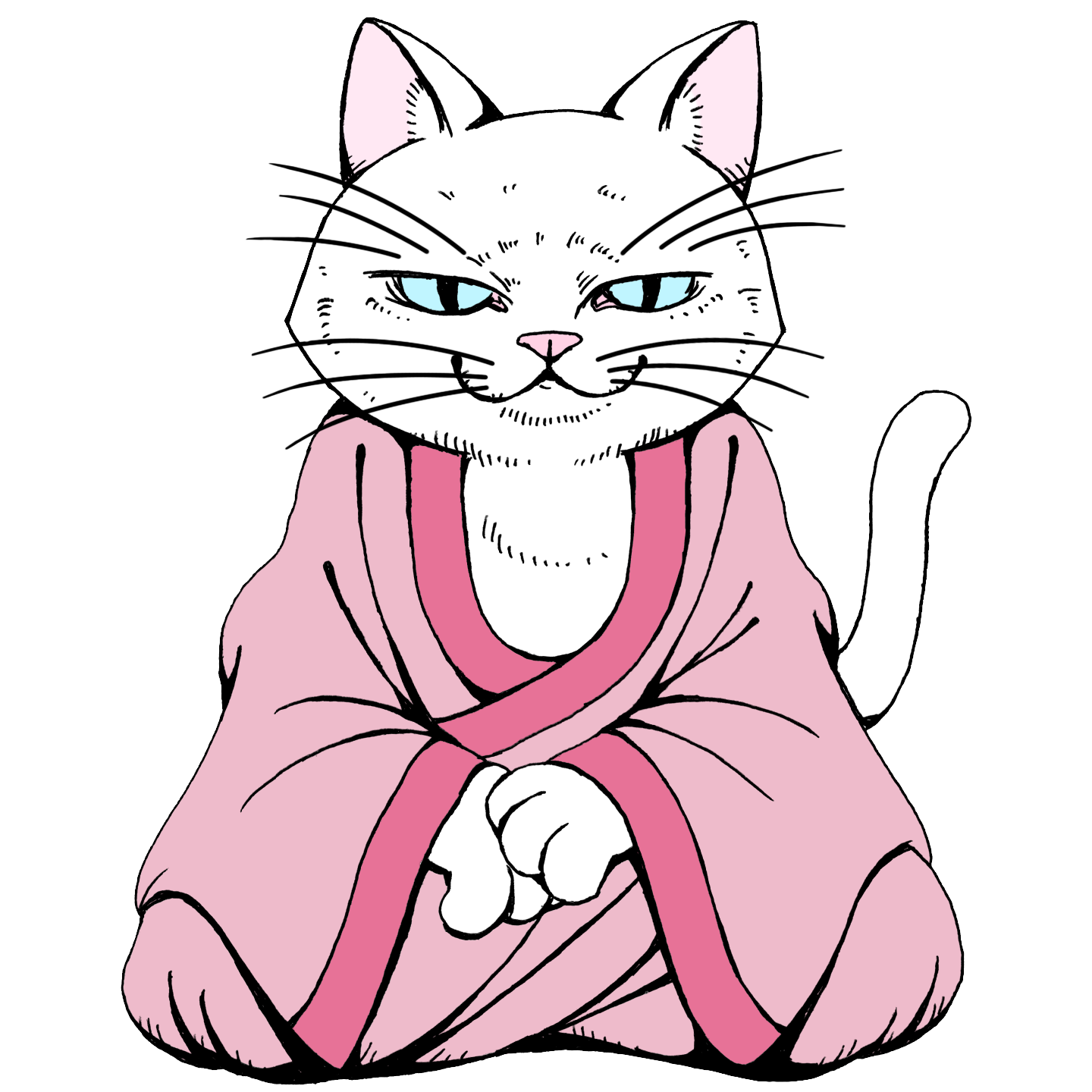 ねこ羅漢（しろ）